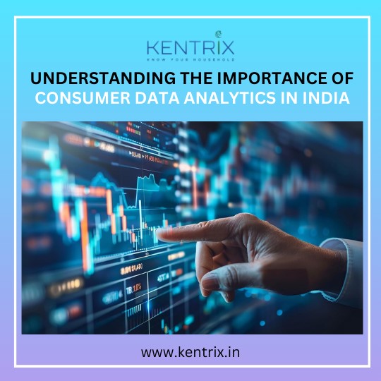 Illustration showing a hand interacting with data charts on a digital interface, highlighting the importance of consumer data analytics in India for business growth.

